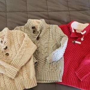 Set of 3 cat & jack 3T boys sweaters
